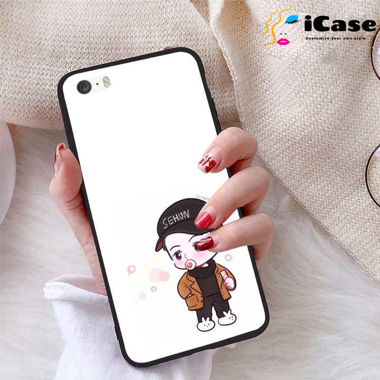 Ốp lưng iPhone 5 viền dẻo TPU BST Chibi