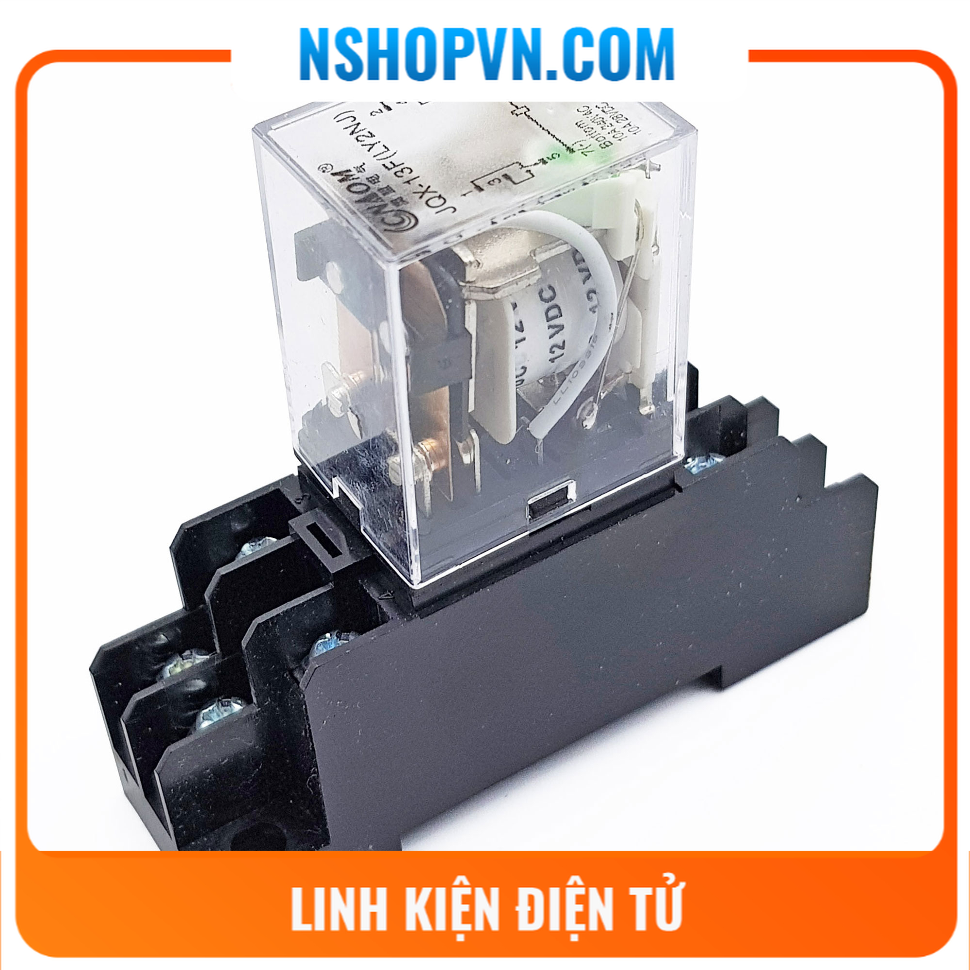 Relay trung gian HH62P 12VDC, 12VAC, 24VDC, 220VAC