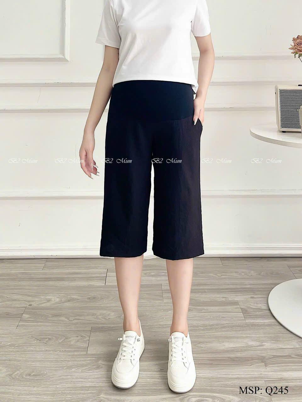 [Siêu Hót] Quần Lửng Bầu Ống Rộng Chất Đũi Mềm Mát
