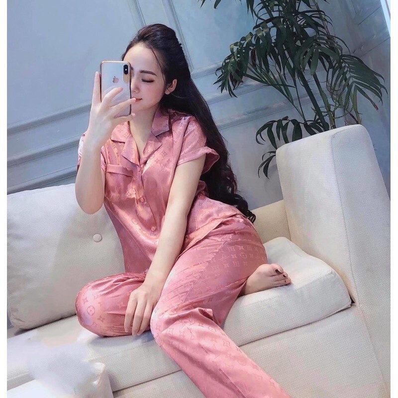 Bộ lụa gấm ❤️ Tay ngắn chất liệu Gấm tơ cao cấp [KÈM ẢNH +VIDEO]