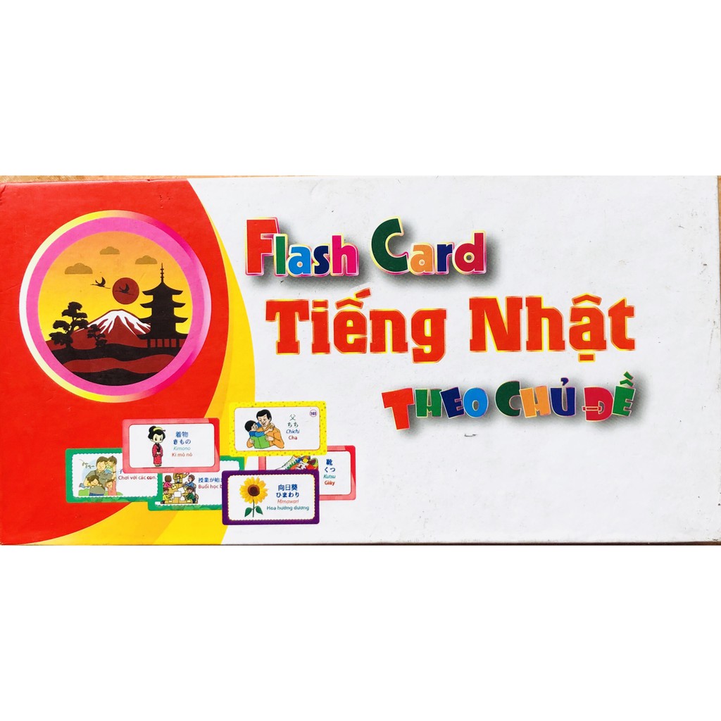 [HCM]Flashcard Tiếng Nhật Theo Chủ Đề (hộp)