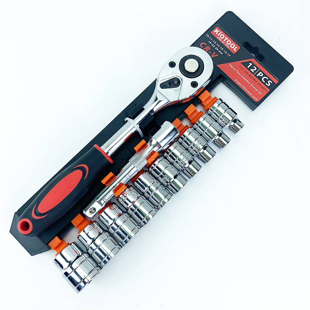 Bộ Dụng Cụ,Bộ Tuýp Xiết Mở Ốc 12pcs Kiotool