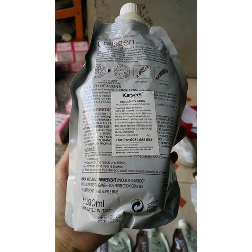 KEM Ủ TÓC PHỤC HỒI COLLAGEN KARSEELL MACA 500ML