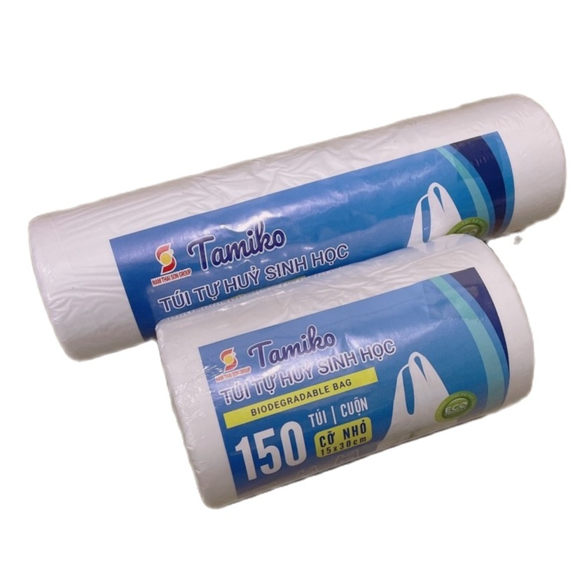 Cuộn 500gr Túi Nilong Có Quai Đựng Thực Phẩm Nhiều Size