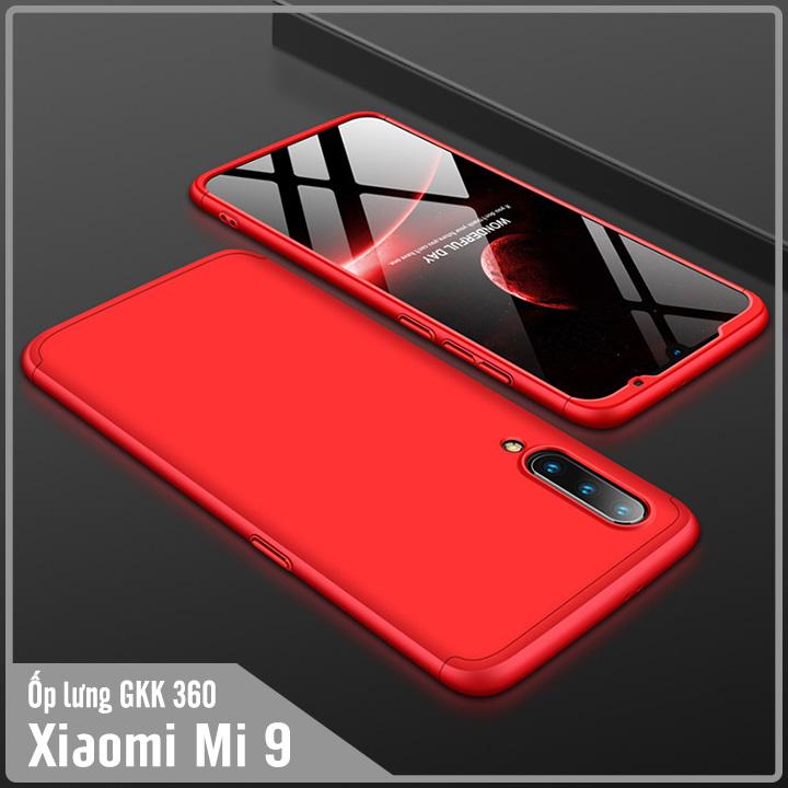 Ốp lưng cho xiaomi mi 9 gkk 360 độ - viền màu, full màu
