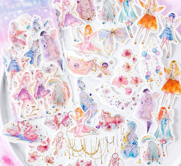 Bộ 60 sticker mộng mơ siêu dễ thương 070