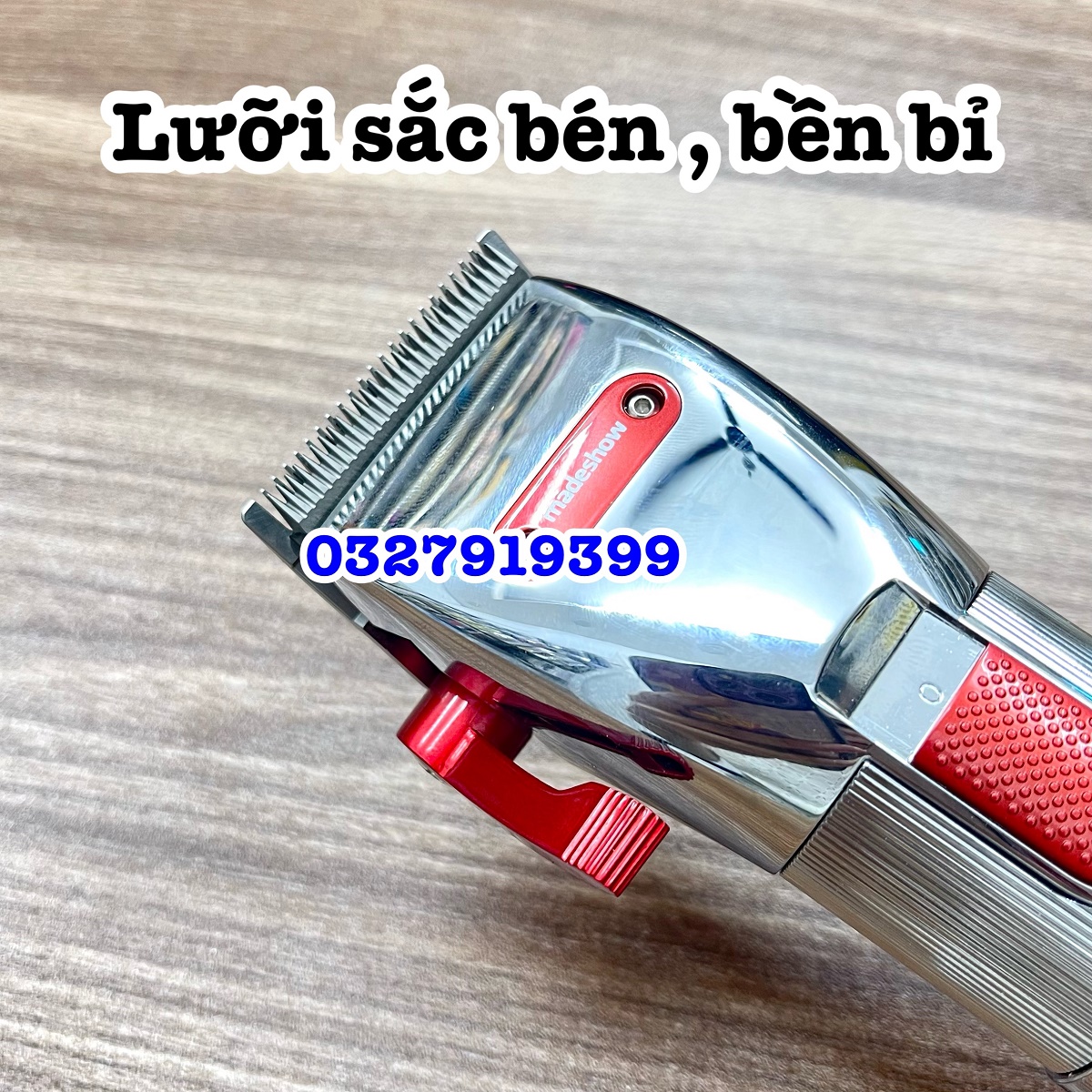 Madeshow Tông đơ cắt tóc cao cấp M5 - Máy cắt tóc chuyên nghiệp với lưỡi titanium sắc bén & pin 3200mAh - Tông đơ cao cấp cho salon và gia đình