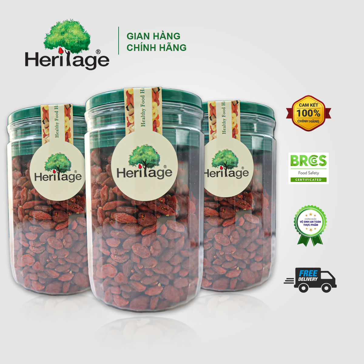 Kỷ tử sấy khô heritage- dried goji berries – 500gr
