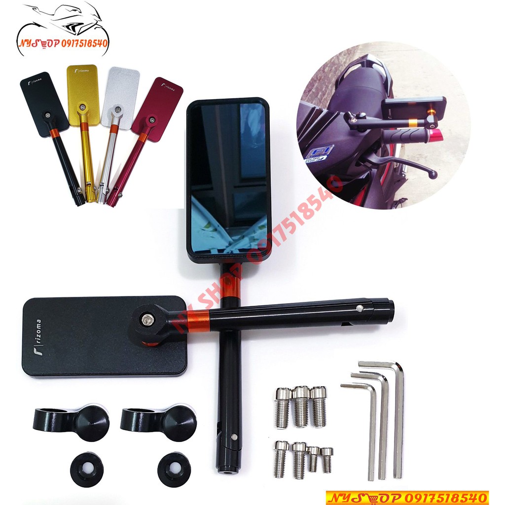 GƯƠNG CHIẾU HẬU RIZOMA KIỂU IPHONE (GIÁ 1 CHIẾC