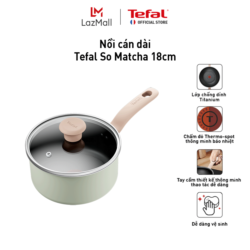 Nồi cán dài Tefal So Matcha 18cm - Hình ảnh 3