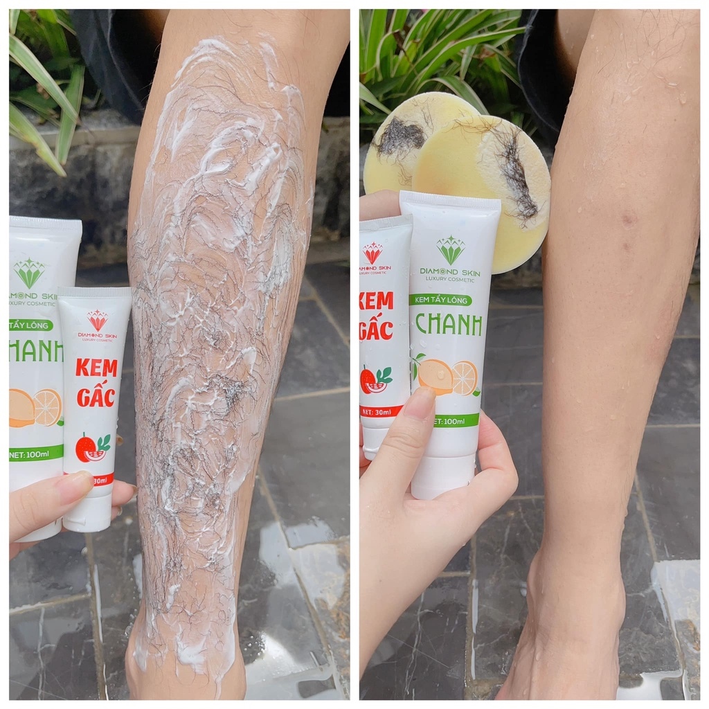 Kem tẩy lông Chanh Gấc Diamond Skin