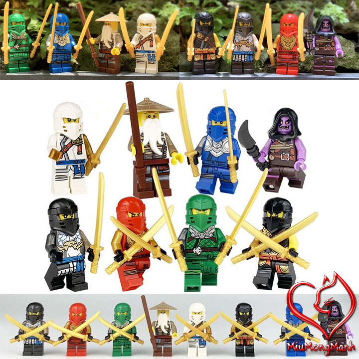 Bộ 8 Ninja Siêu Đỉnh Ninjago Đồ Chơi Lắp Ráp Xếp Hình