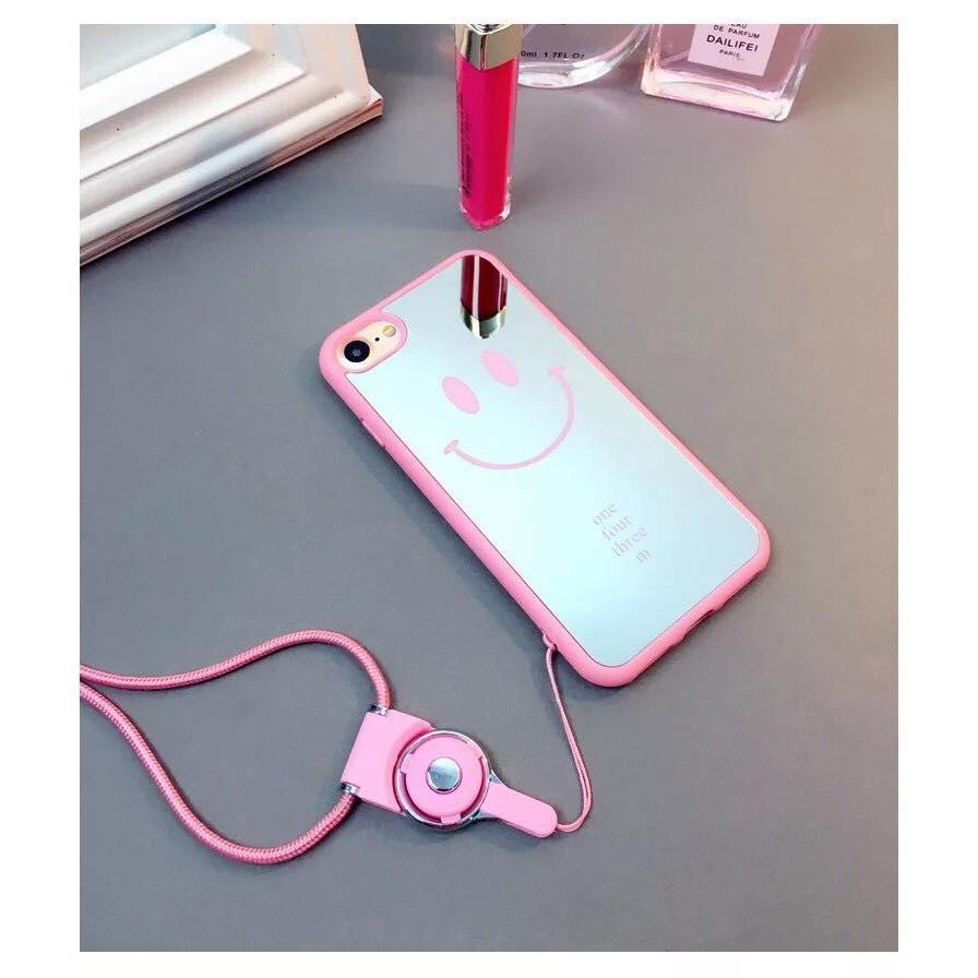 ỐP ĐÔI MẶT CƯỜI TRÁNG GƯƠNG IPHONE