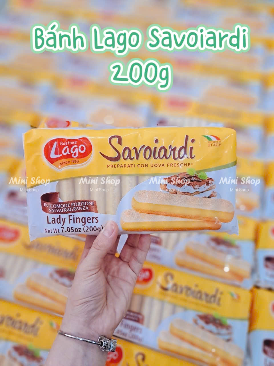 Bánh quy xốp Ý LAGO Savoiardi 200gr