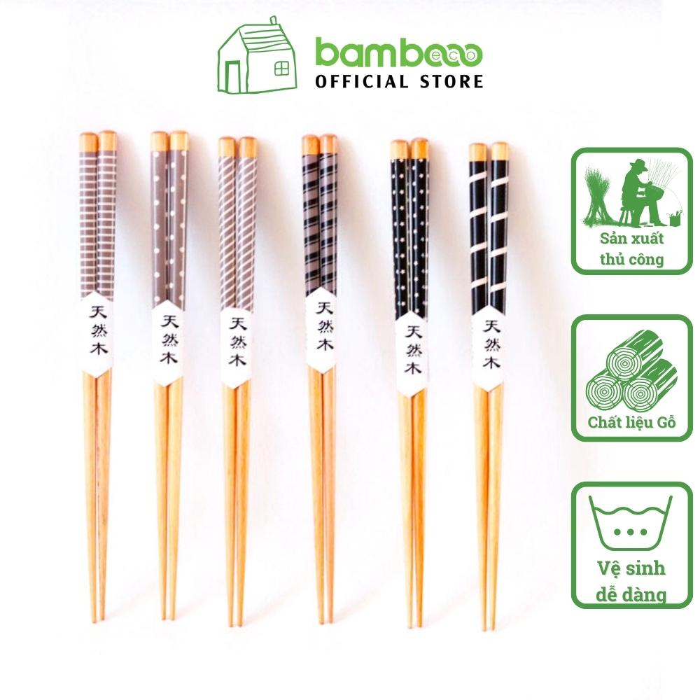 Đũa gỗ cao cấp Bambooo Eco , Phong cách Nhật Bản