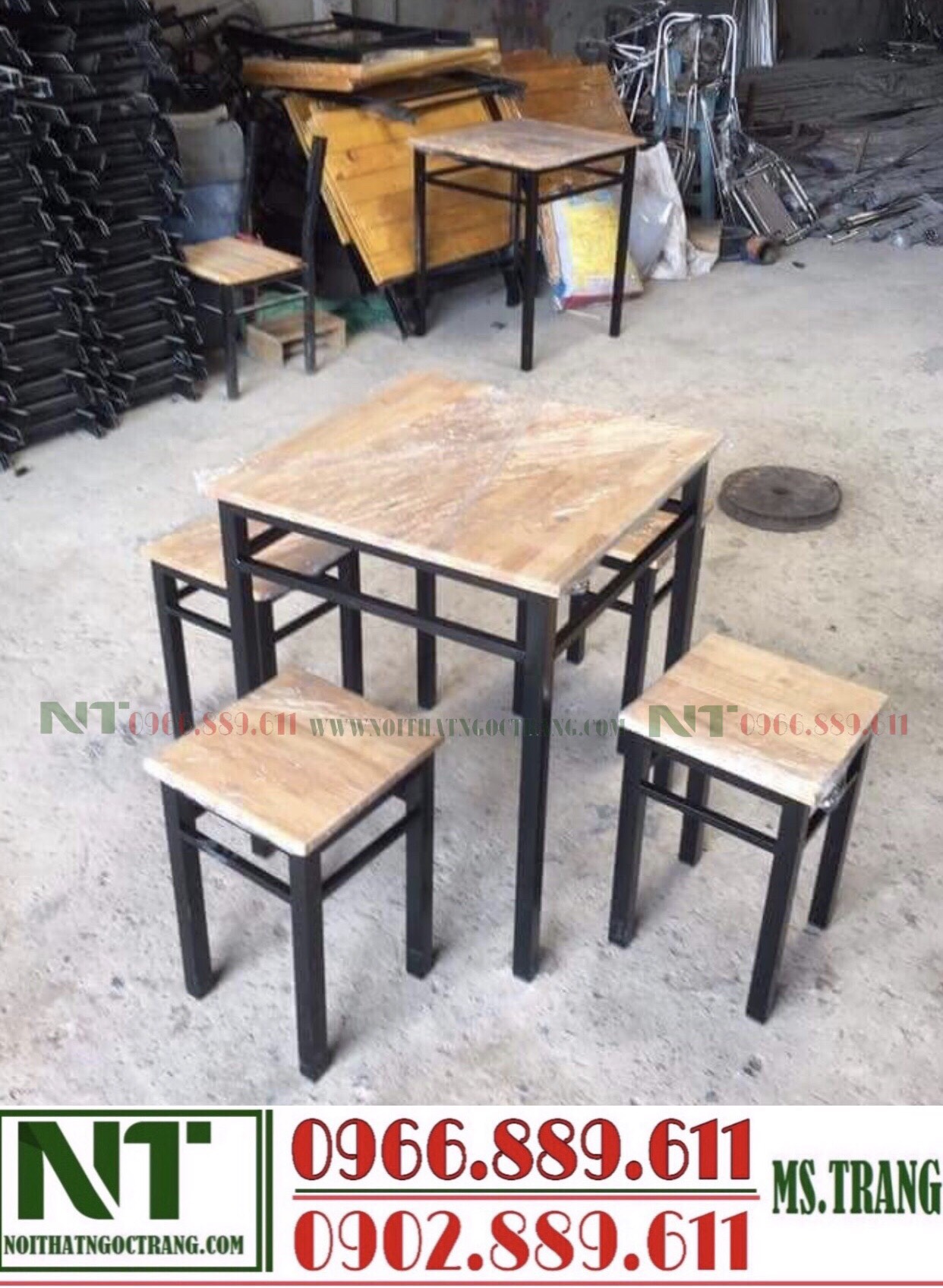 [HCM]Bàn ghế xếp cafe ngoài trời