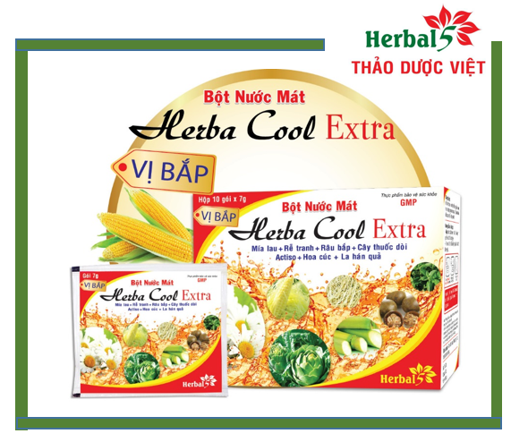 Bột Nước Mát Herbacool Vị Bắp