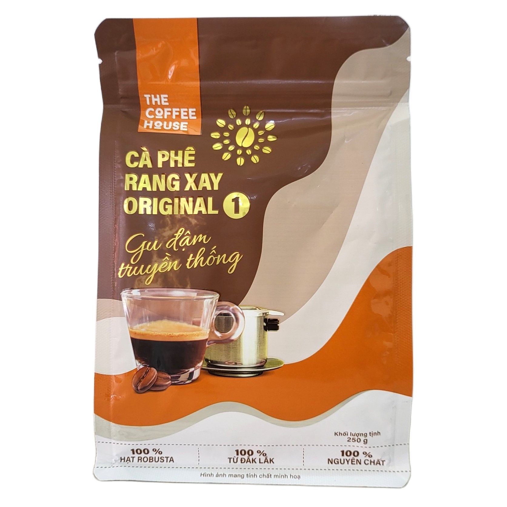 The coffee house cà phê rang xay robusta original coffee