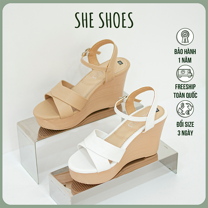 Giày sandal đế xuồng sandal quai ngang 9p siêu xinh. ĐỘC QUYỀN BỞI SHE