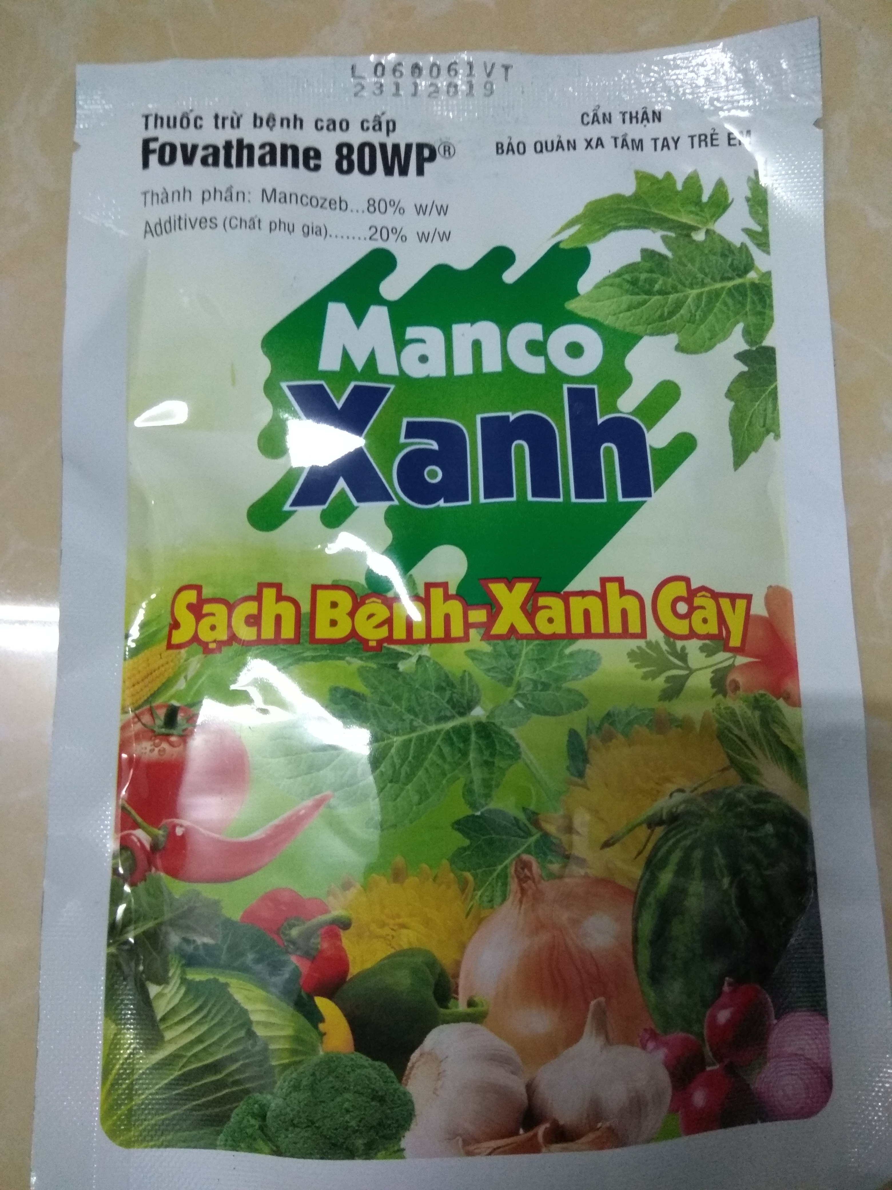 Thuốc Trừ Bệnh FOVATHANE 80WP (Manco Xanh) Gói 100g