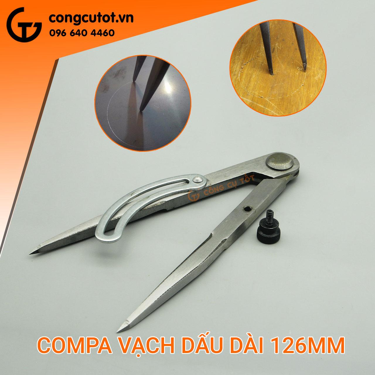 Compa cơ khí vạch dấu