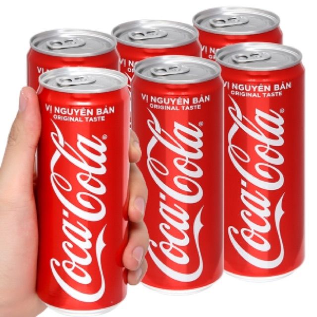 Lốc 6 lon nước coca 330ml/ lon