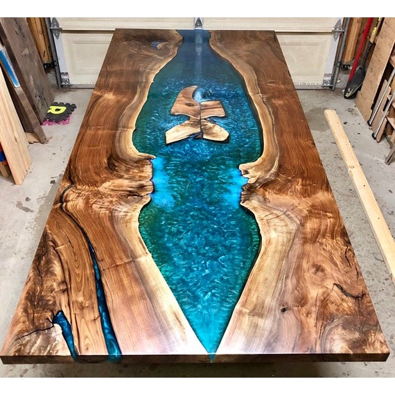 Keo Epoxy đổ mặt bàn, Nhựa epoxy trong suốt đổ khuôn silicone, Epoxy resin làm handmade - Bộ 1kg - LRAB 312