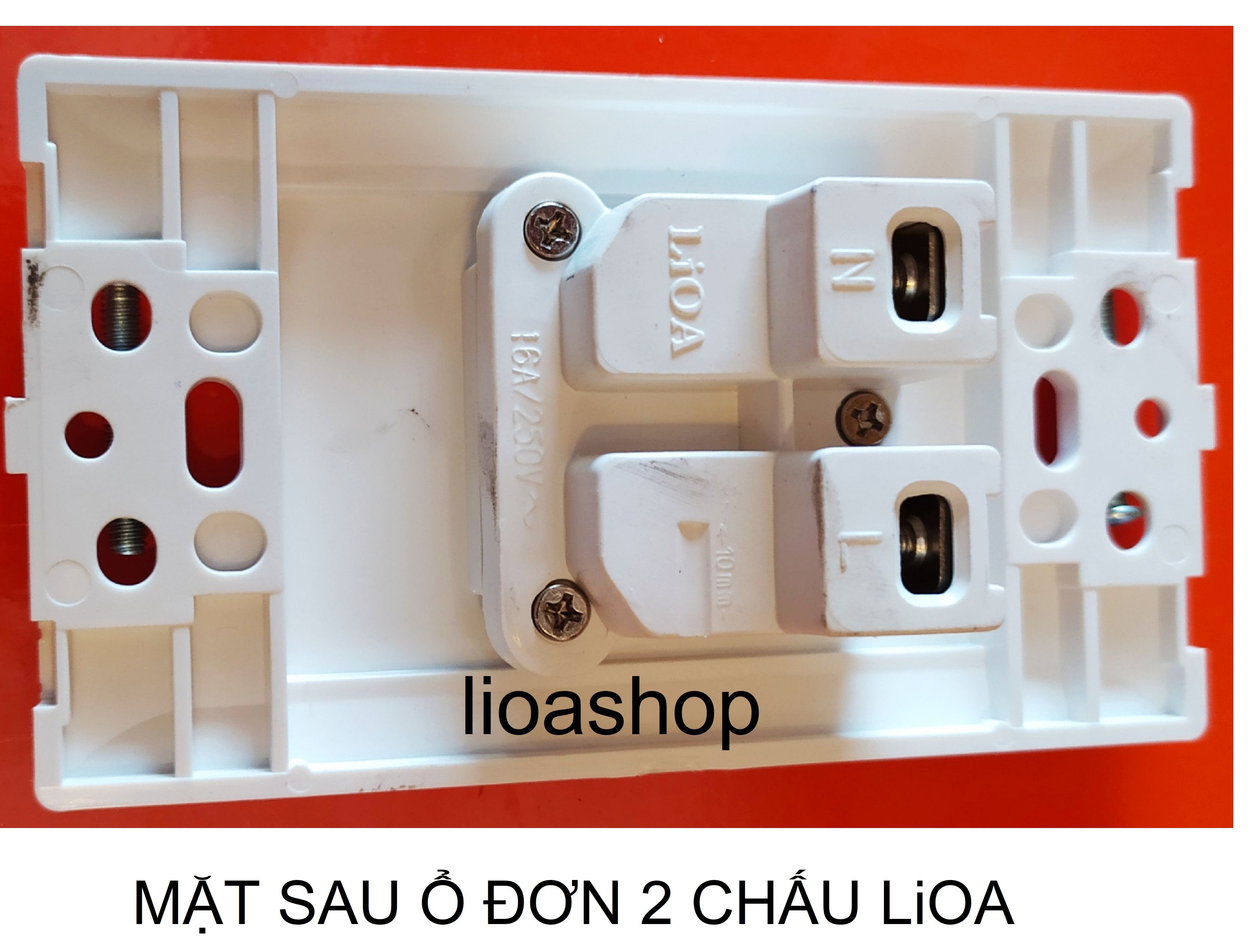 Single 2-Pin Rectangular Socket Lioa