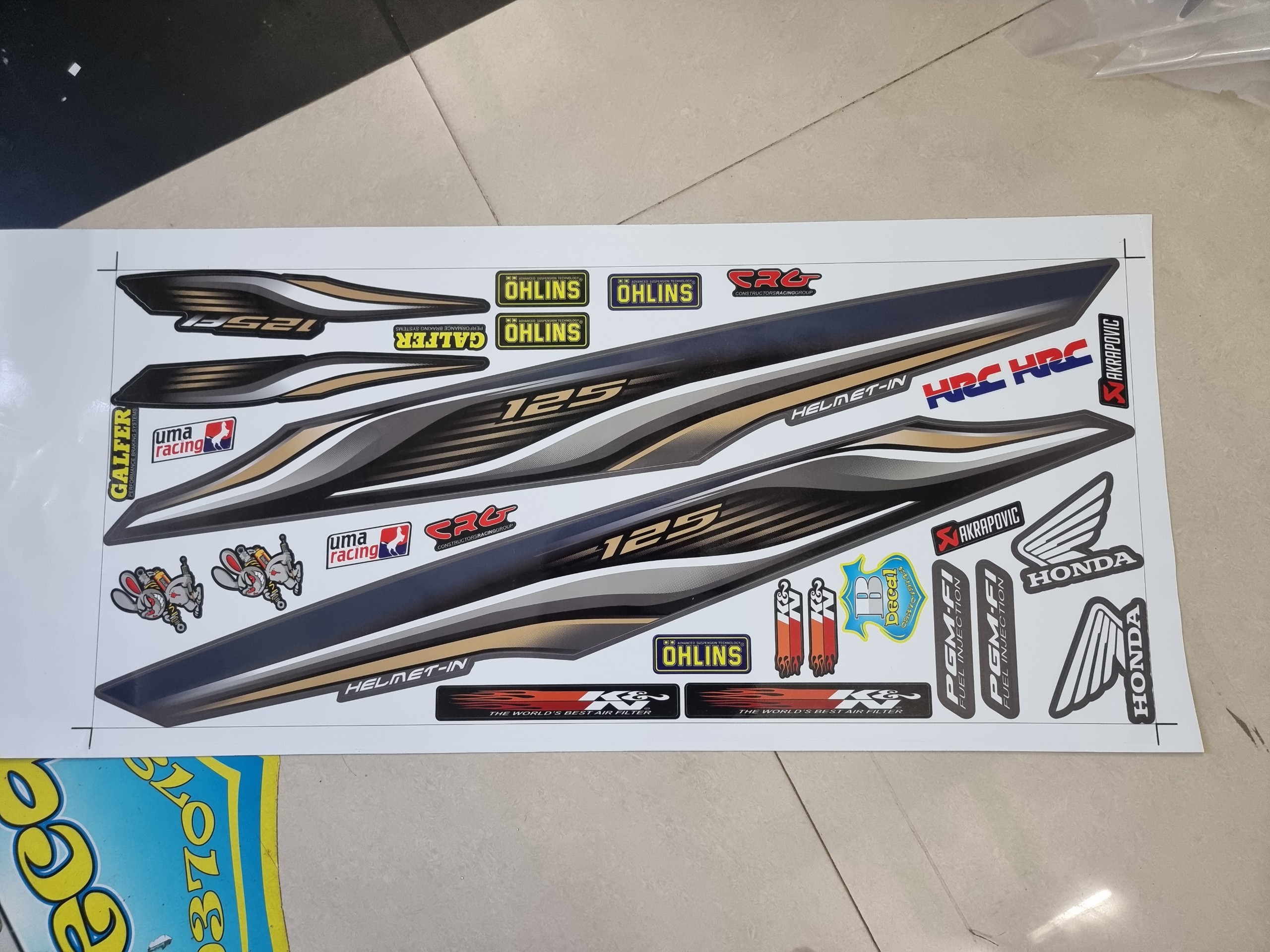 Tem xe future 125 cánh chim honda