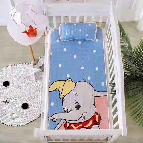 [FreeshipMAX] Chiếu lụa điều hoà trải giường kèm gối cho bé