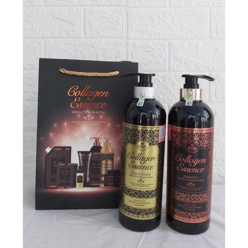 Chính Hãng Cặp Gội Xả Collagen Essence 800ml*2