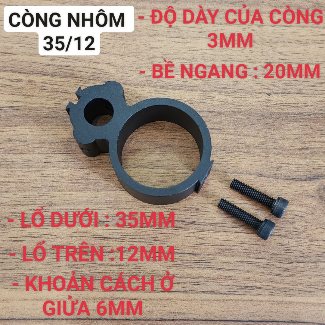 còng phi 35/16 và 35/12 cố định ống nước