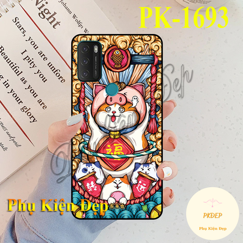 Ốp lưng Vsmart Star 5 dẻo đen in hình 12 Con Giáp