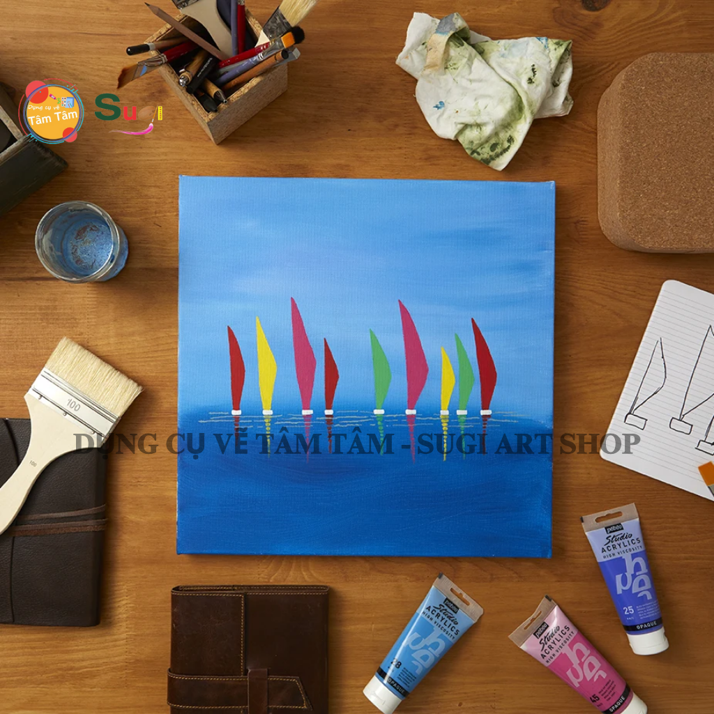 [ TÂM TÂM ] - Màu acrylic Pebeo 100ml, studio acrylics Pebeo 100ml
