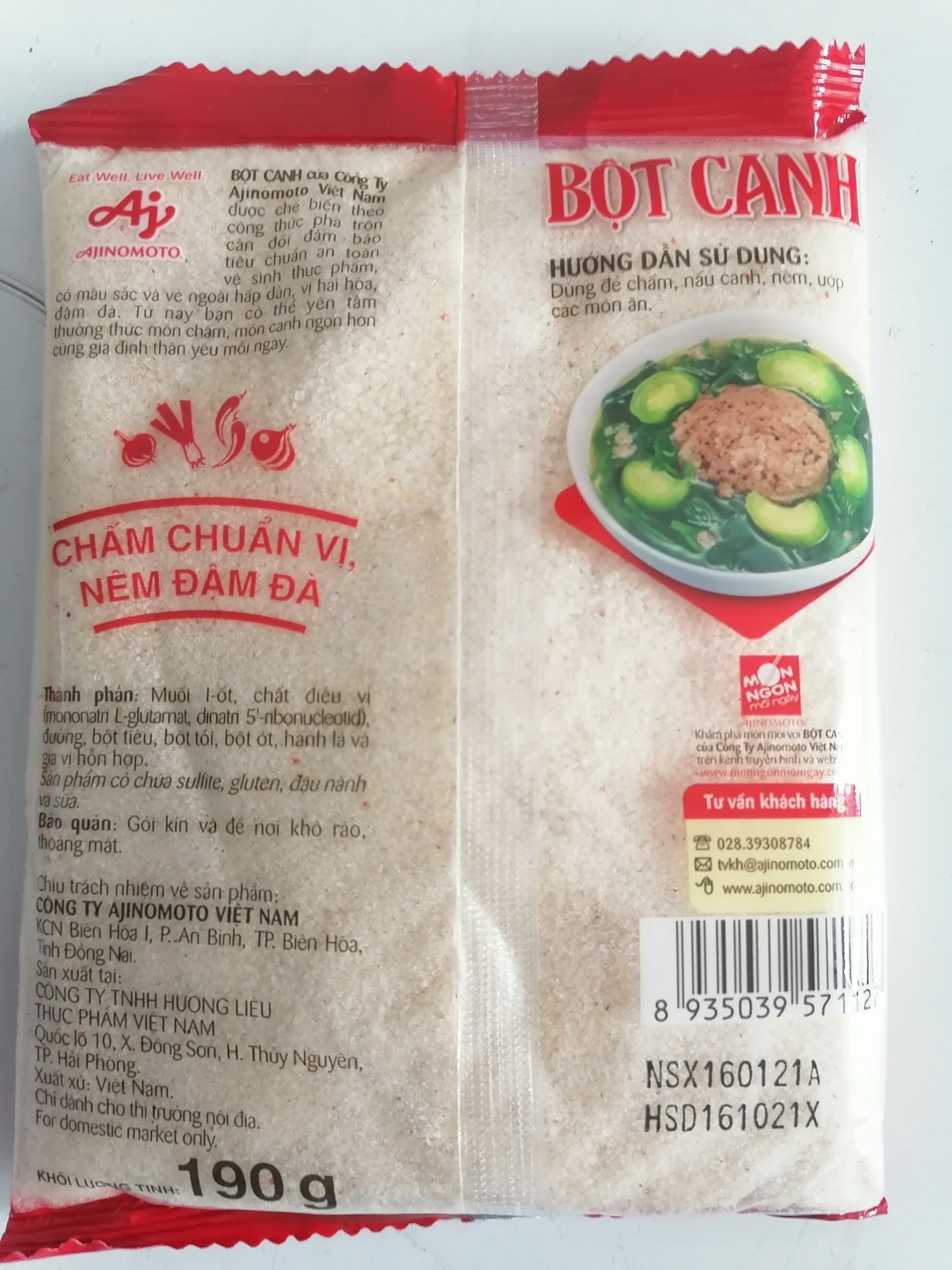 [190g] BỘT CANH [VN] AJINOMOTO Seasoning Powder