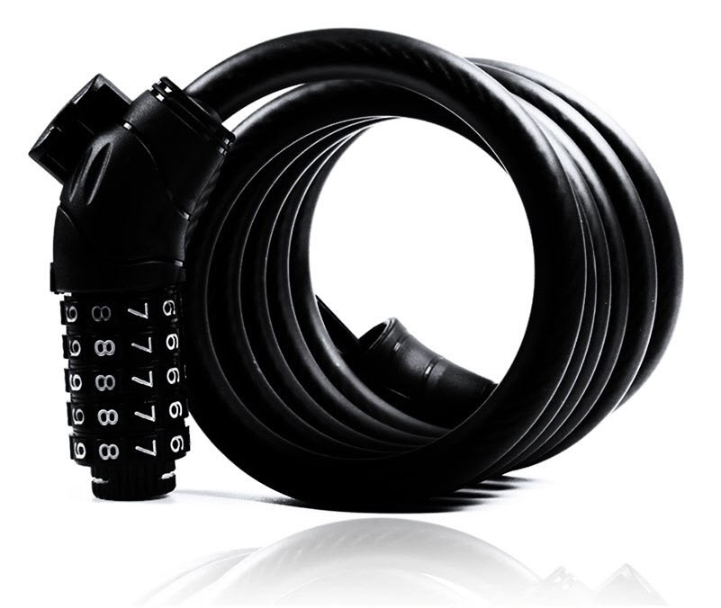 Khóa dây 5 số đổi mật khẩu cho xe đạp dài 1,2m chất lượng cao