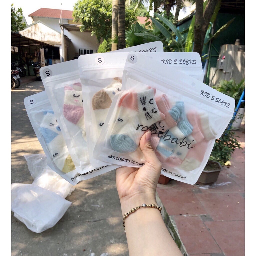 Set 5 đôi tất đáng yêu cho bé ( tất hình mèo)