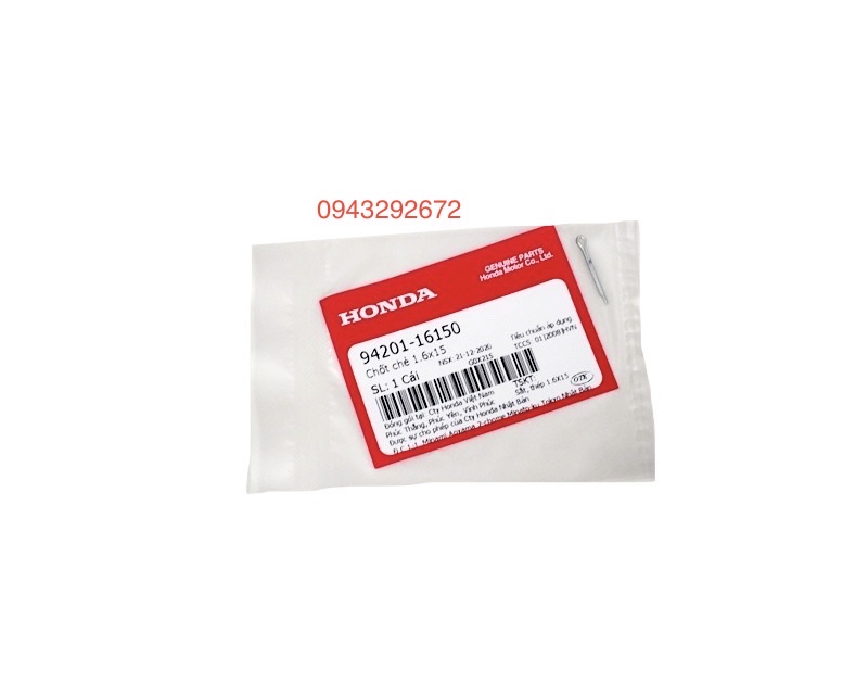Chốt chẻ 1.6x15 honda