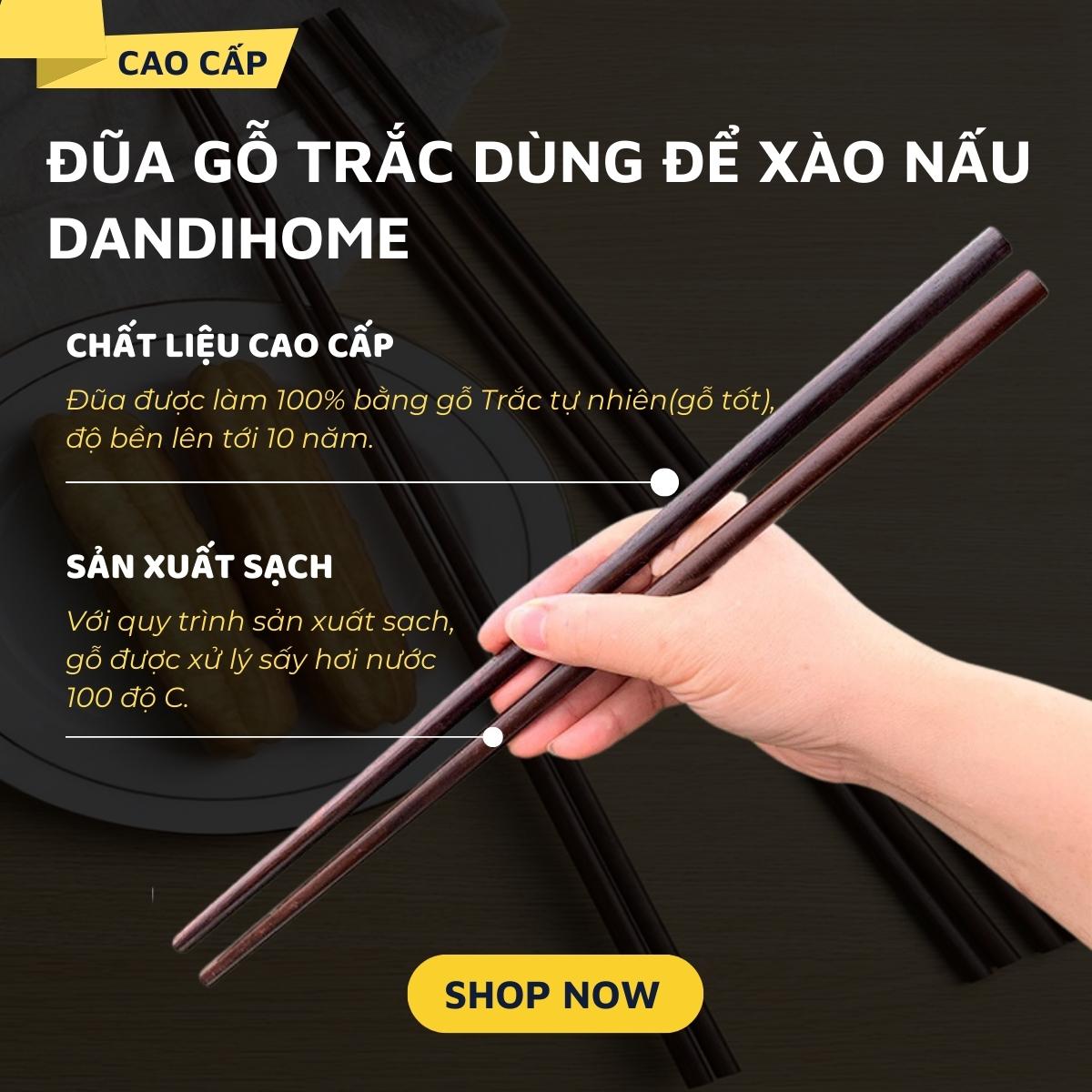 Dandihome cooking chopsticks (both chopsticks) high-grade biometric Wood, heat resistant, no-toxic when facing high temperature