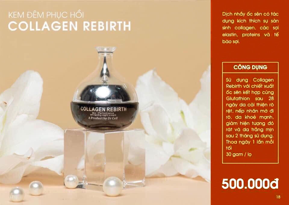 [CHÍNH HÃNG] Kem Dưỡng Da Ban Đêm Collagen Rebirth Dr Cell