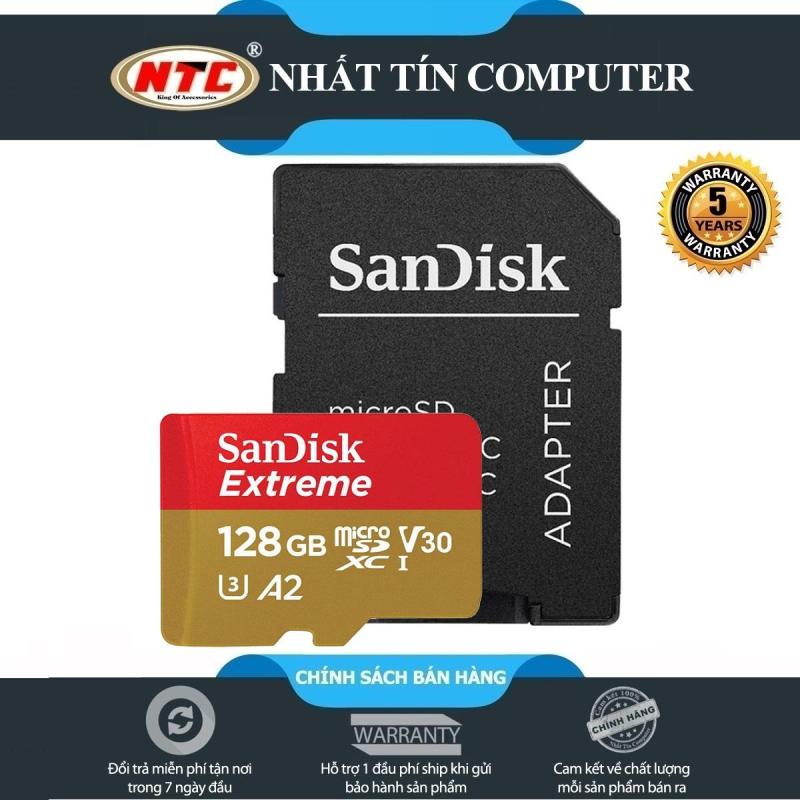 Thẻ Nhớ MicroSDXC SanDisk Extreme V30 U3 4K A2 128GB R160MB/s W90MB/s (Gold)