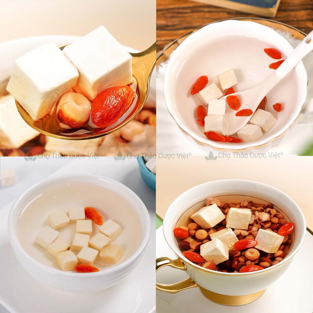 Bột bạch linh 100g, bạch phục linh nguyên chất, thơm, mịn, bột đắp mặt, dưỡng da, mờ thâm nám