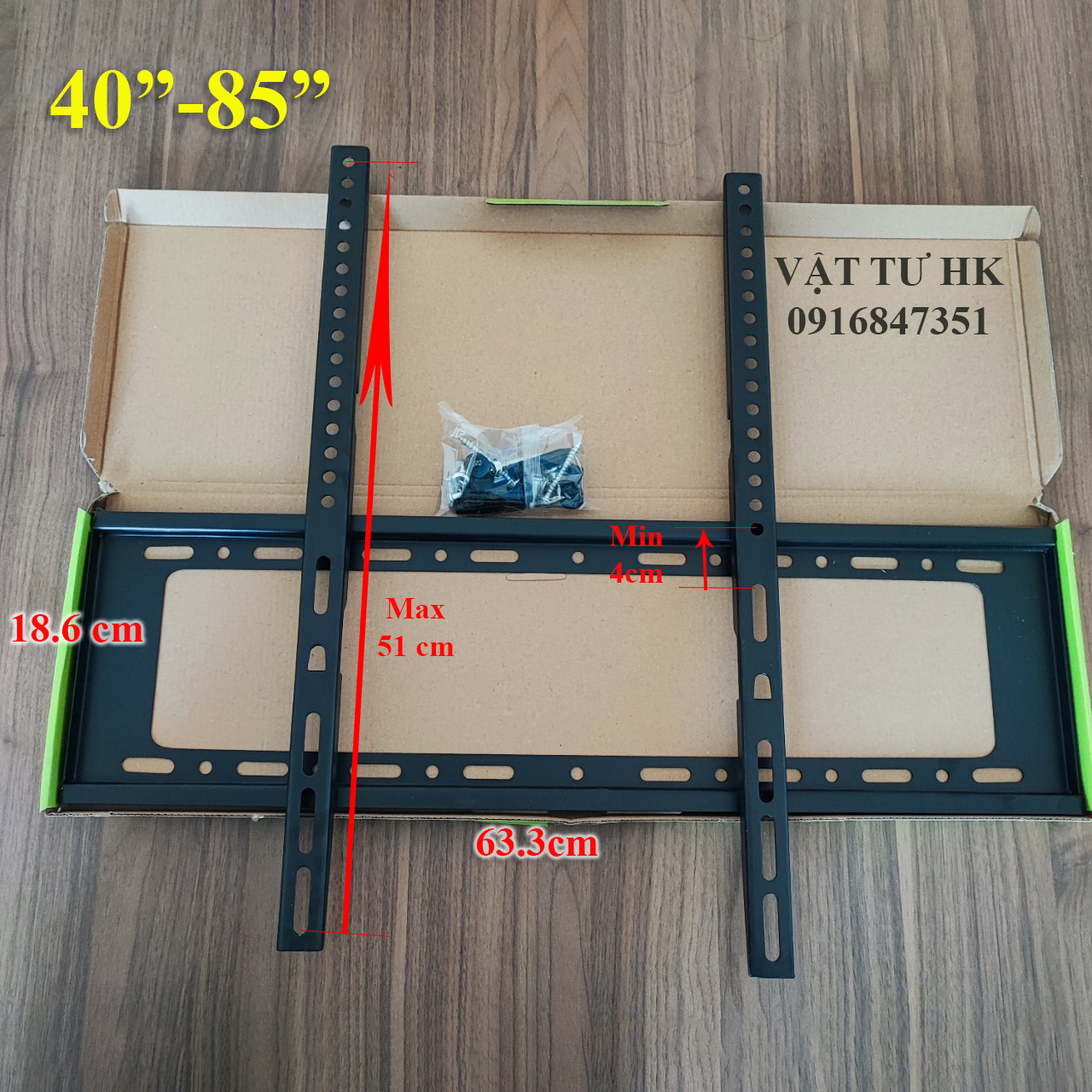 Giá treo tivi đa năng - Khung kệ đỡ TV treo tường 14-42 inch + 26-65 inch + 42-70 inch + 40-85 inch đầy đủ vít nở