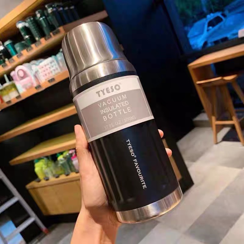 BÌNH GIỮ NHIỆT TYESO NẮP INOX 750ML