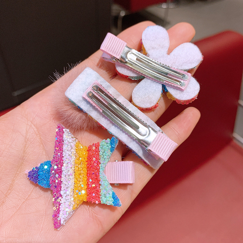 Set 3 Kẹp Tóc Công Chúa Elsa Dễ Thương Cho Bé Gái