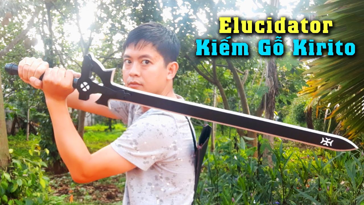 Mô hình kiếm Kirito Gỗ Dark Refuse 1m - Baystore