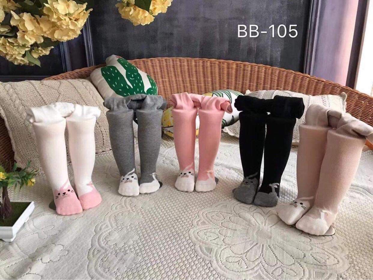Quần tất len có bàn cho bé gái