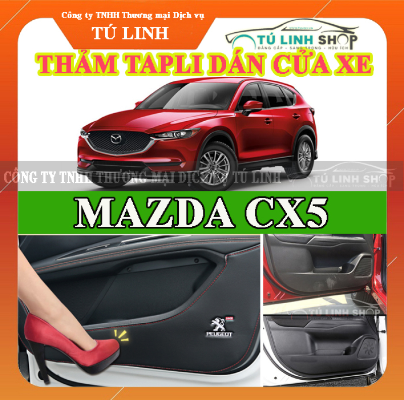 Bộ 4 Thảm Tapli dán cánh cửa chống trầy xước xe CX5 2017-2019