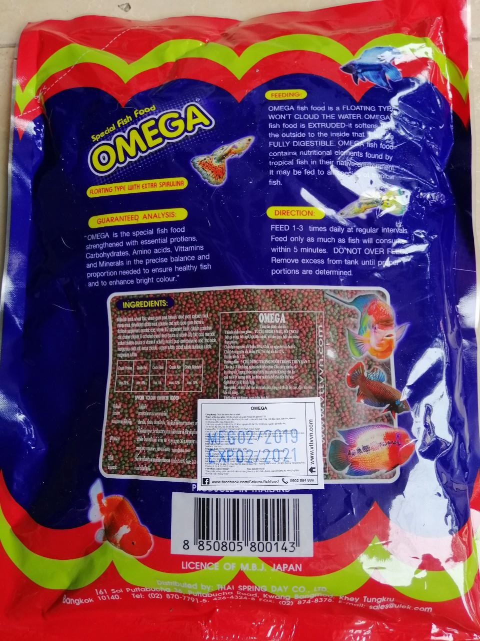 [HCM]Thức Ăn Cá Omega 500g (Viên Nhỏ kt 1mm)