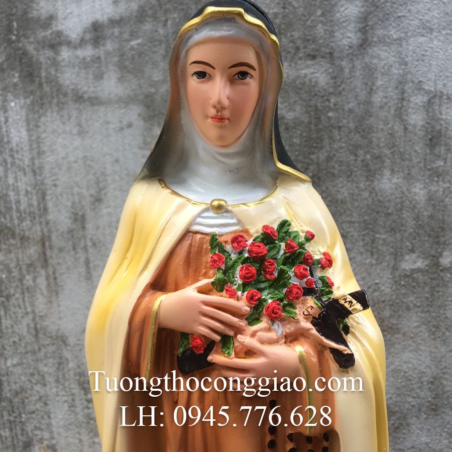 Tượng bà Thánh Teresa 40cm composite